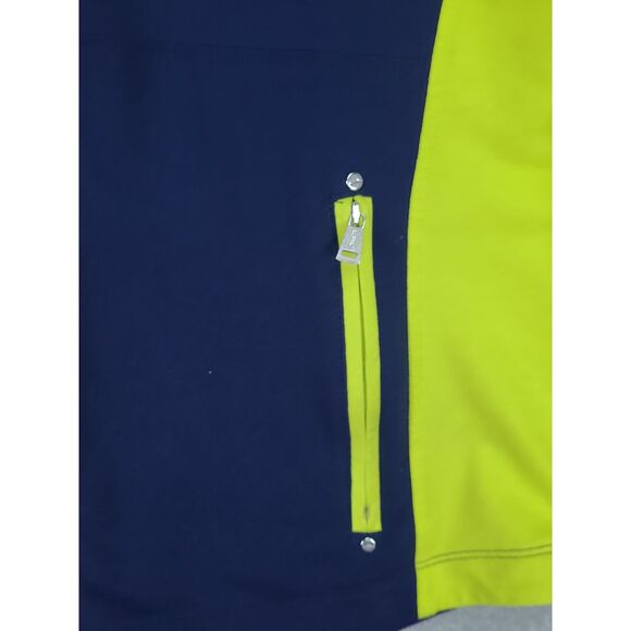 Lauren Ralph Lauren‎ Neon Green/Navy Active Full Zip Jacket Women Sz L - Picture 4 of 10